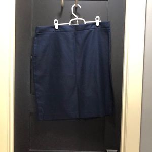 J Crew Size 12 Navy Skirt